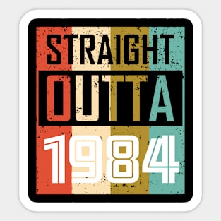 Straight Outta 1984 Sticker